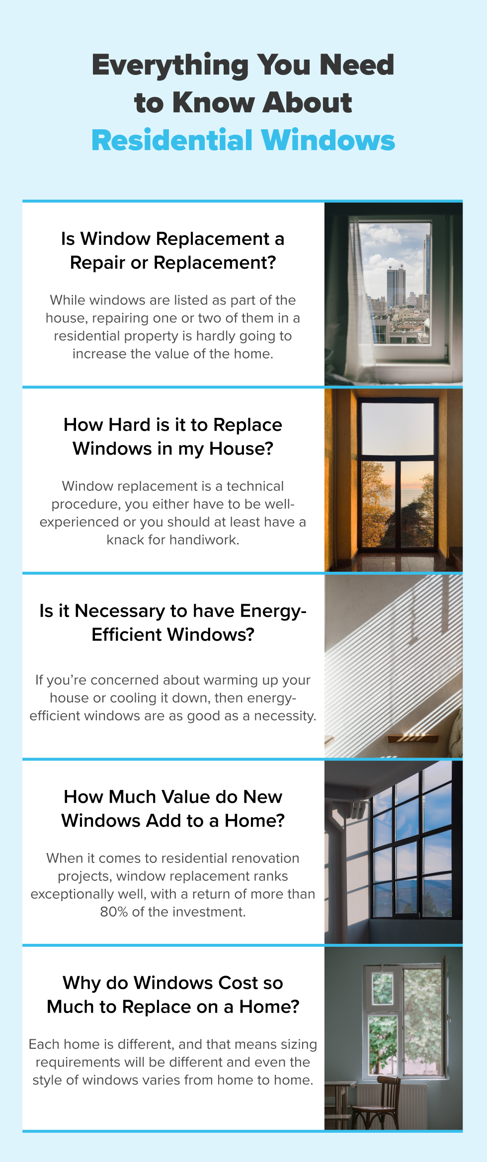 Cost Estimation for Window Replacement