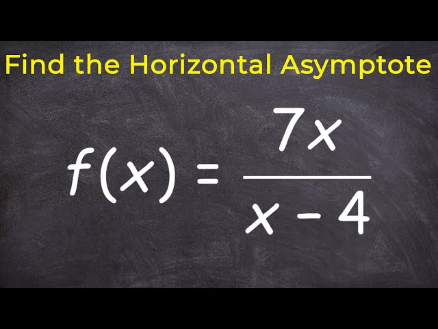 Finding horizontal asymptotes graphic